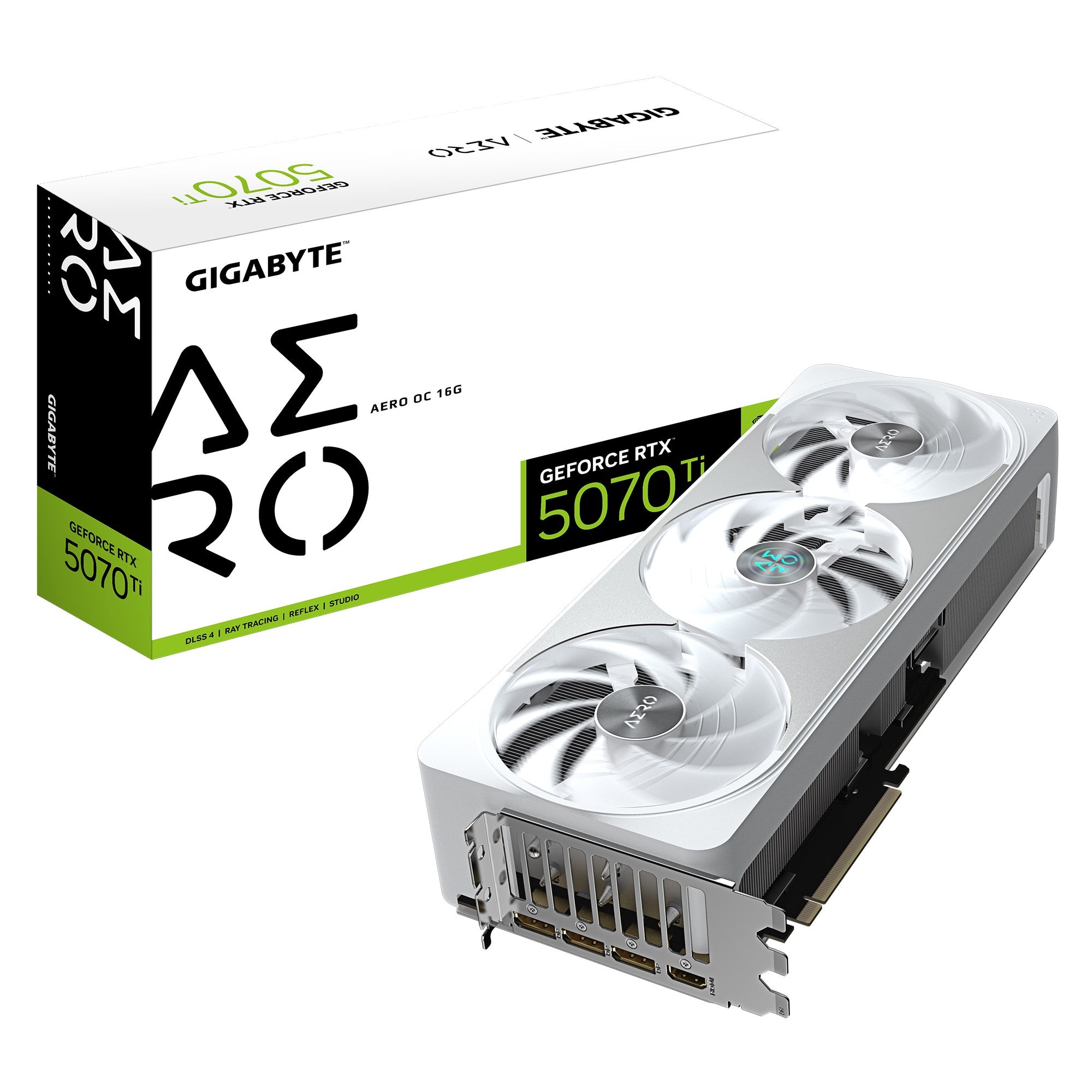 Gigabyte GeForce RTX 5070 Ti AERO OC 16G, 2588 MHz, CUDA 8960, 28 Gbps, GDDR7, 256 bit, PCI-E 5.0, PSU 750W, DisplayPort 2.1b x3 HDMI 2.1b x1 Gigabyte GeForce RTX 5070 Ti AERO OC 16G, 2588 MHz, CUDA 8960, 28 Gbps, GDDR7, 256 bit, PCI-E 5.0, PSU 750W, DisplayPort 2.1b x3 HDMI 2.1b x1